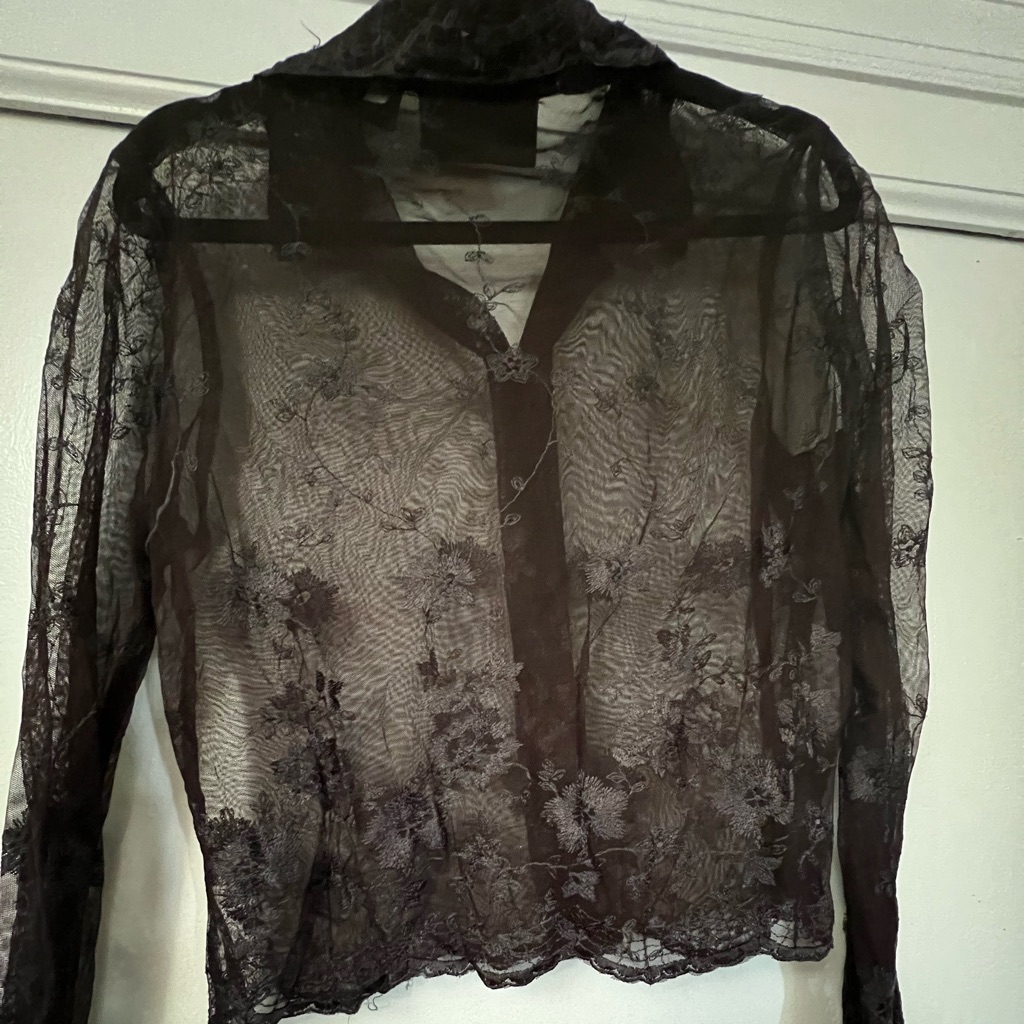 Patterned Lace Top